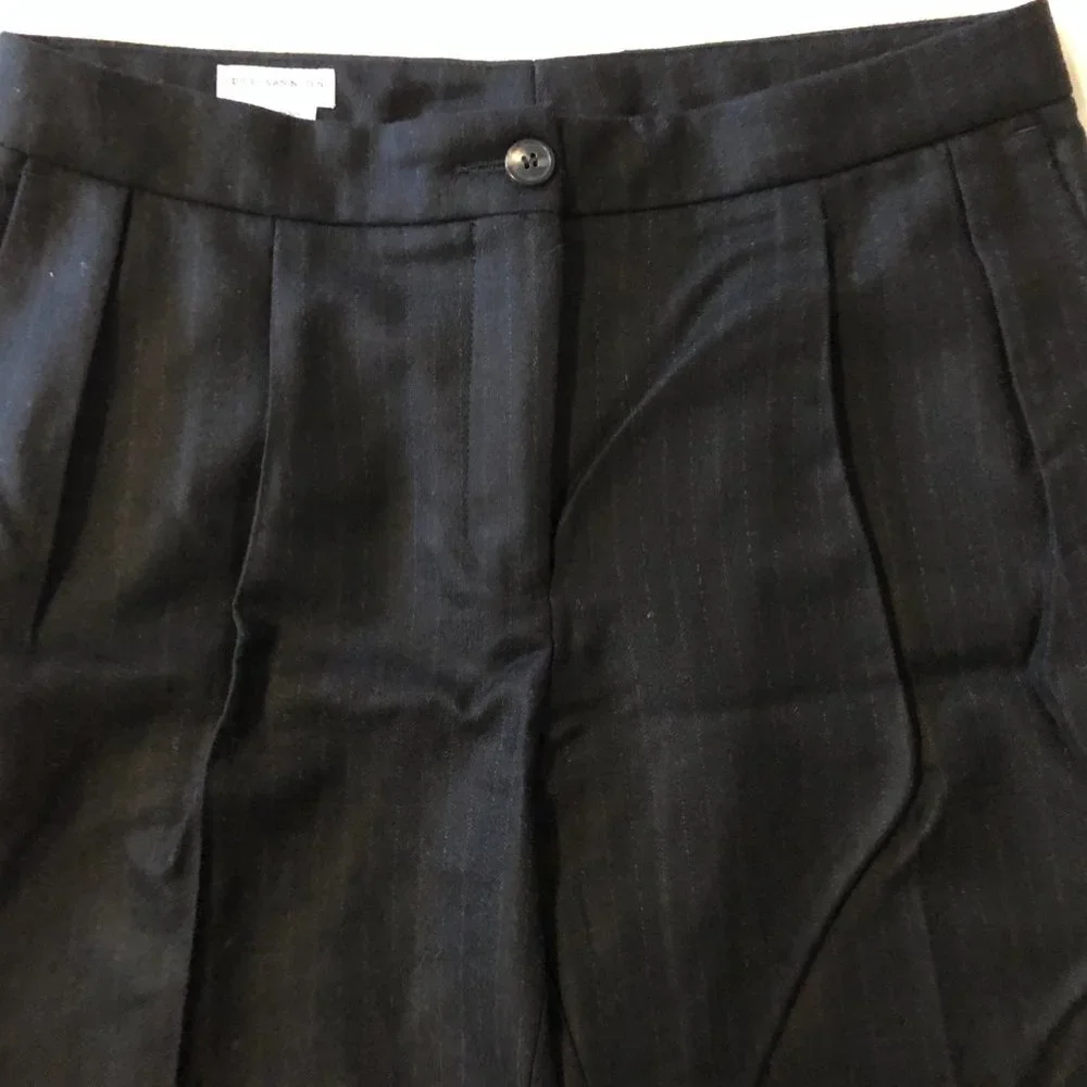 Dries van Noten Women's wool pants, charcoal/pinstripe, EU 40/Size US 8 - Picture 4 of 10